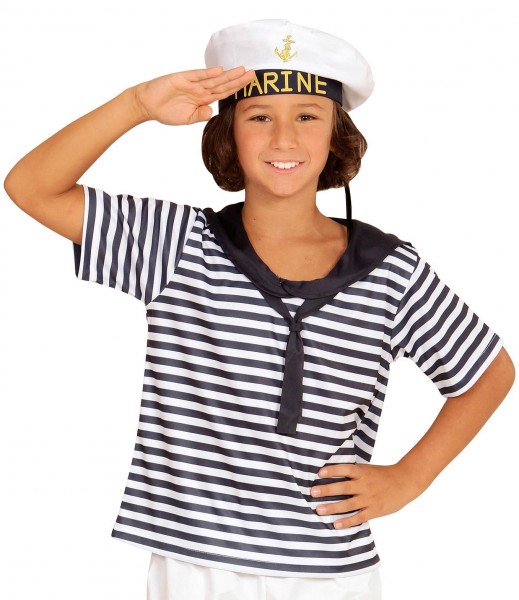 Navy matros barn kostume