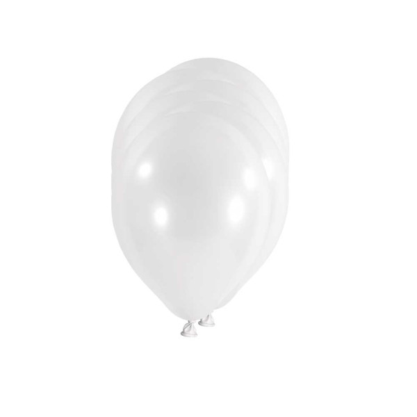 500 Weiße Latexballons Wolkenmeer 25cm