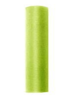 Vorschau: Organza Stoff Elisa hellgrün 9m x 36cm