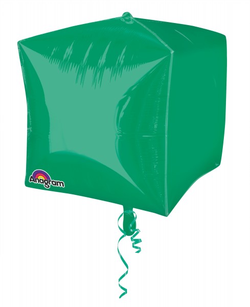 Cube balloon dark green