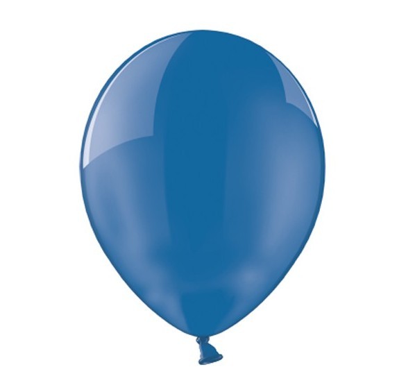 100 ballons cristal brillant bleu marine 30cm