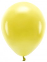 100 ballons éco pastel jaune soleil 26cm