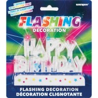 Preview: Flashing Happy Birthday LED cake decoration flashlights