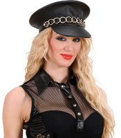 Preview: Rocky biker hat made of synthetic leather