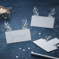 Vorschau: 10 Frosty Christmas Rentier Tischkarten