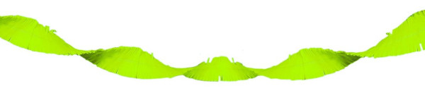 Guirnalda crepe UV verde 18m