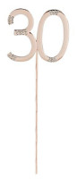 Preview: Cake topper number 30 rose gold 5.5cm