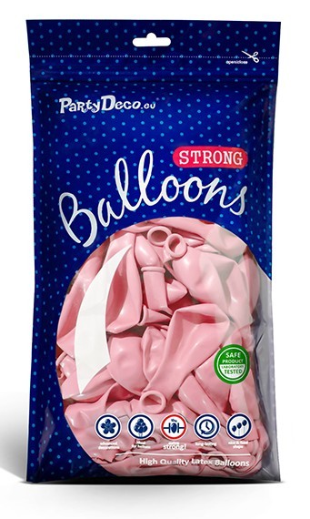 10 globos Partylover rosa pastel 27cm 5