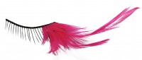 Vista previa: Pestañas de plumas gigantes rosa