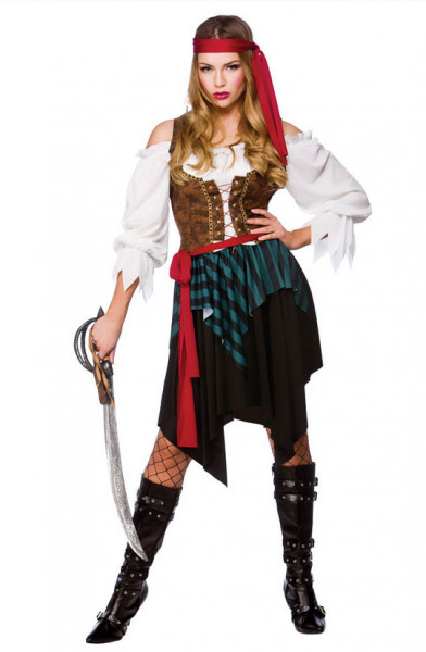 Piraat bruid Kira dames kostuum