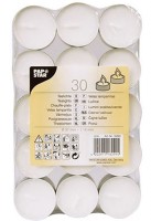 Preview: 30 tea lights 37mm white 4h