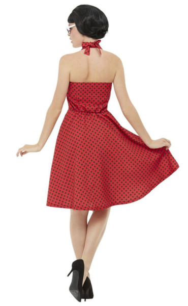50er Jahre Kleid Damenkostüm rot 3