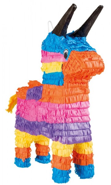 Piñata de burro mexicano colorido 56x43cm