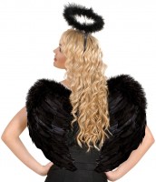 Voorvertoning: Zwarte engelenvleugels 37x50cm