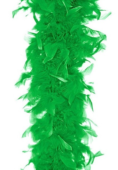 Grüne Federboa 180cm