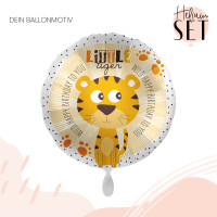Vorschau: Little Tiger Birthday Ballonbouquet-Set mit Heliumbehälter