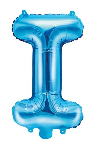 Folieballon azurblå 35 cm