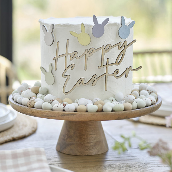 Glad påsk tårta dekoration set