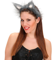 Anteprima: Fascia per capelli in peluche con orecchie di lupo