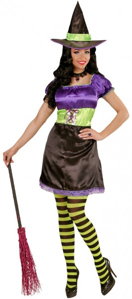 Kleurrijk Crazy Witch Witch Costume