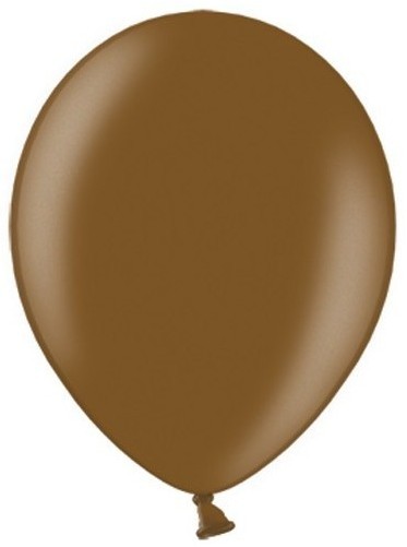 50 Partystar metalliske balloner brun 30 cm