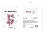 Vorschau: Folienballon G roségold 35cm