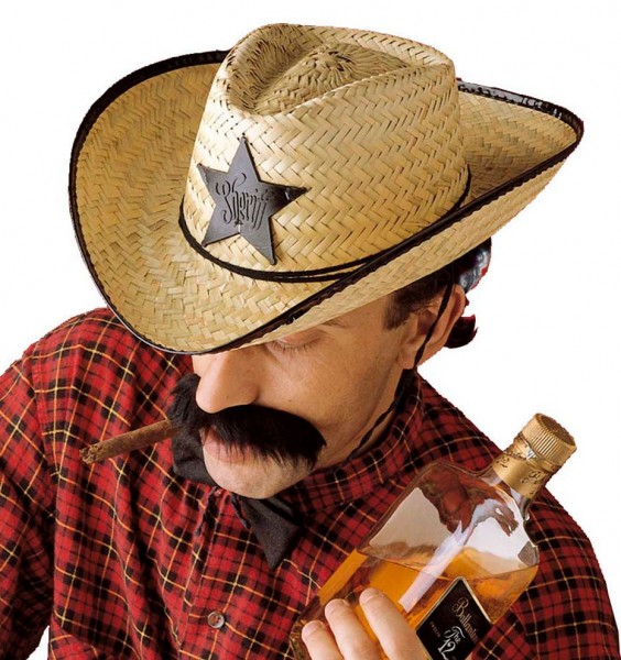 Sombrero de paja estilo western Sheriff Jerry