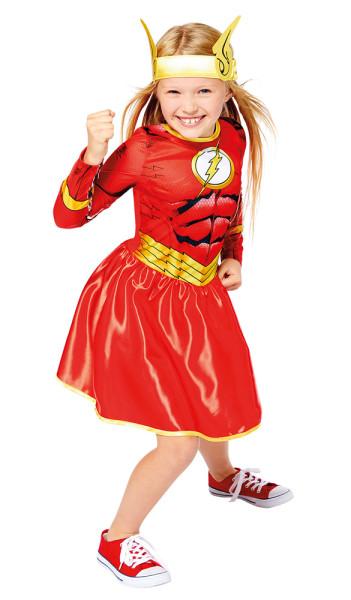 The Flash Girl girls costume recycled