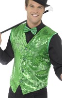 Anteprima: Gilet di paillettes Partyking Green