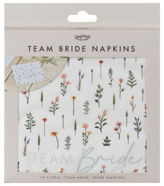 16 napkins Blooming Bride 33cm