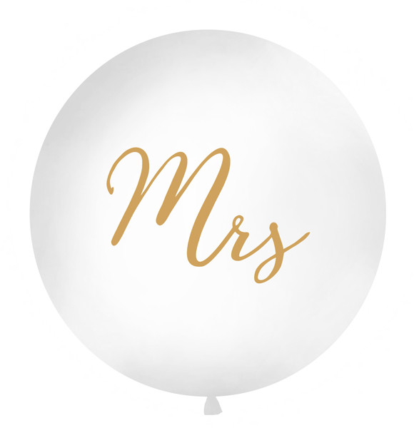 Mrs XL ballong guld 1m