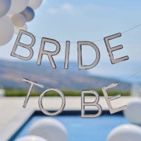 Bright Silver Bride to be Garland XXm