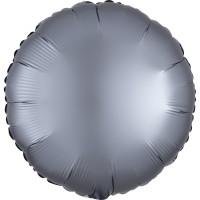 Satin Folienballon graphit 43cm