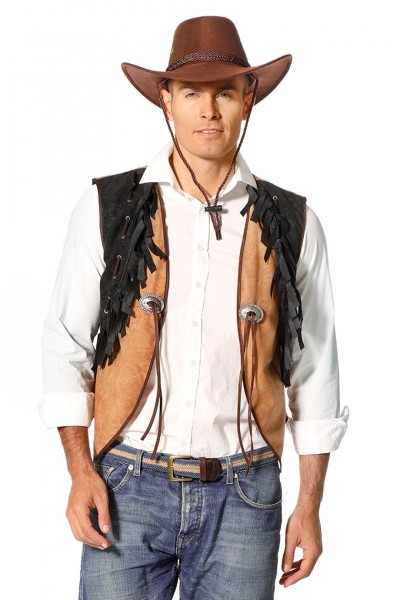 Vest with fringes for cowboys