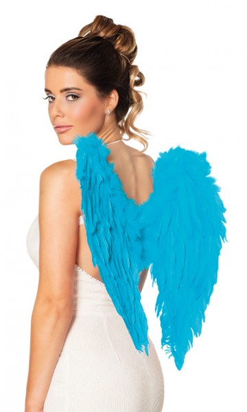 Blue angel wings 50x50cm