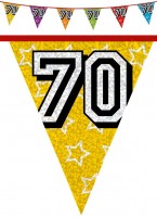 Vista previa: Cadena de banderines Holográfica 70