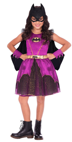 Fioletowy kostium licencyjny Batgirl dla dziewczynki