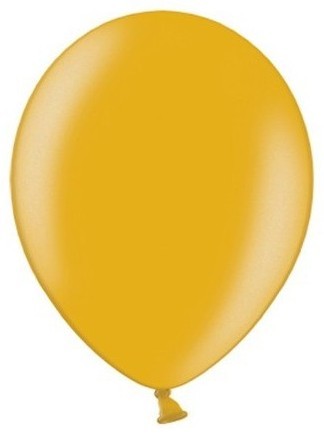 100 party star metallic ballonger guld 23cm