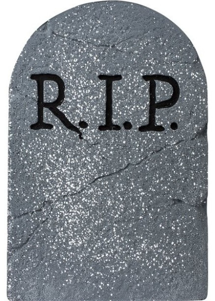 RIP deco tombstone made of foam 30cm