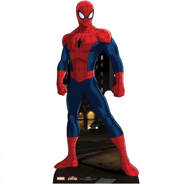Spider Man kartonnen standaard 96cm