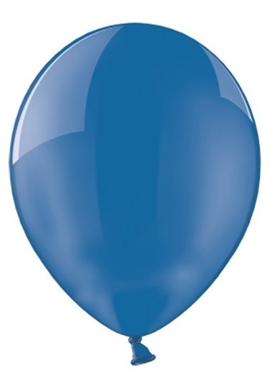 100 ballons cristal bleu 13cm