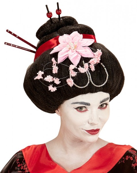 Decorated Yuan Geisha Wig