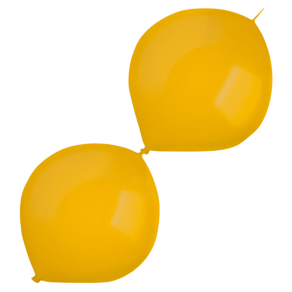 50 palloncini ghirlanda metallica oro 30 cm