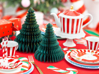 Preview: Noble Christmas tree honeycomb ball hanger 20cm