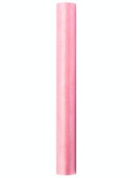 Tela de organza rosa pastel Julie 9m x 36cm