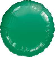 Round foil balloon dark green 45cm
