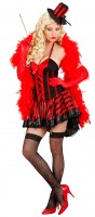Oversigt: Burlesque Showgirl Ladies Costume Sort Red
