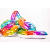 Preview: Number 9 Super Rainbow Foil Balloon 86cm