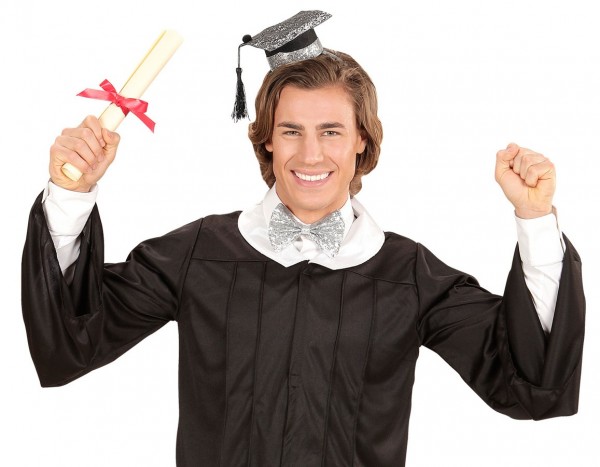 2-delad examenset med hatt och fluga 2:a