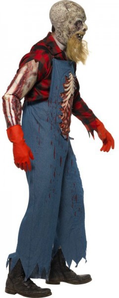 Costume de fermier zombie 3 pour homme